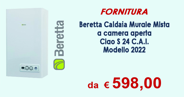 Beretta caldaia murale mista a camera aperta Ciao S 24